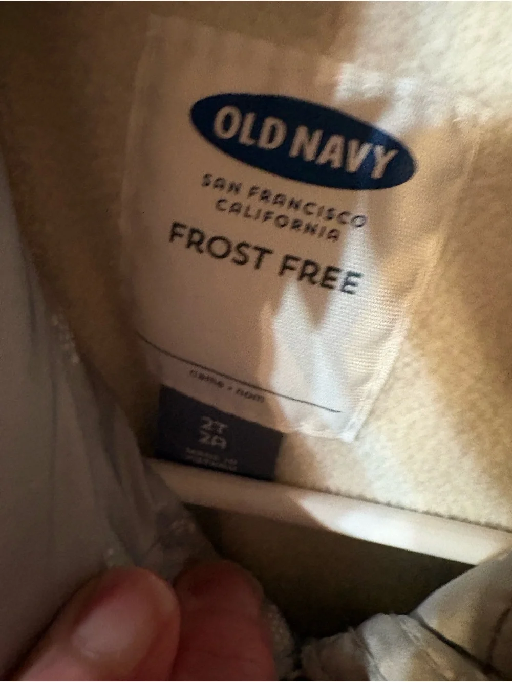 Old Navy Girls' Light Gray Hooded Puffer Coat with Sherpa Lining